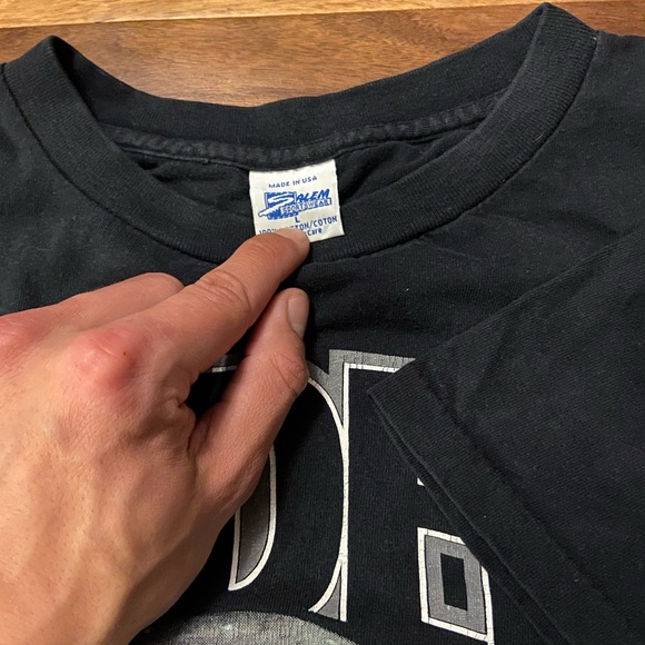 Vintage 1991 SALEM SPORTS 3D Raiders single stitch - Picture 2 of 3